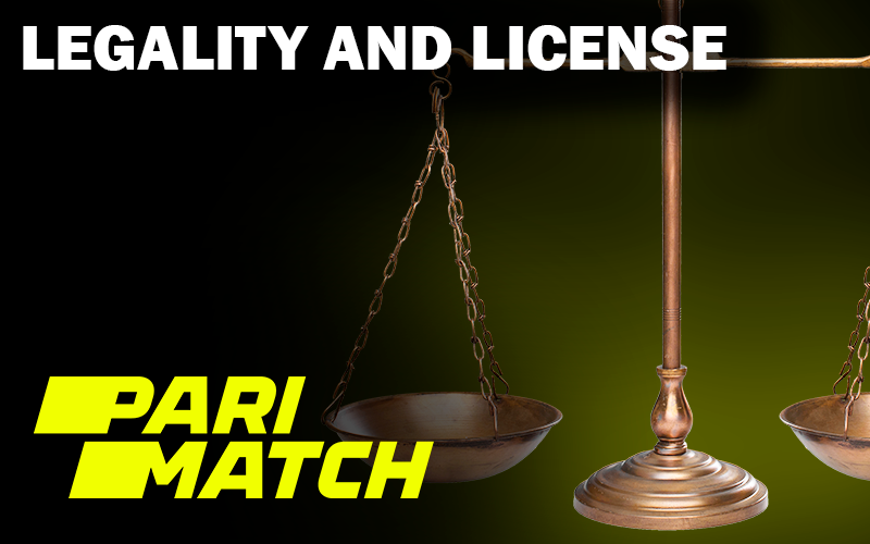 Scales of justice and Parimatch logo