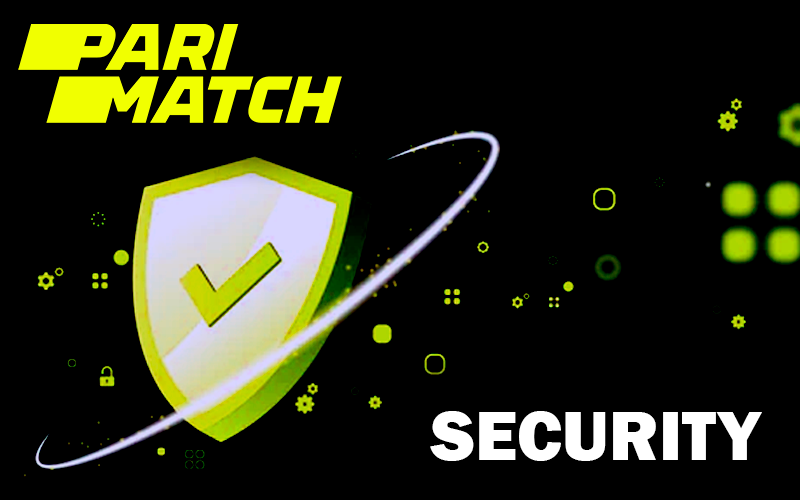 Shield gologramm with a check mark and Parimatch logo