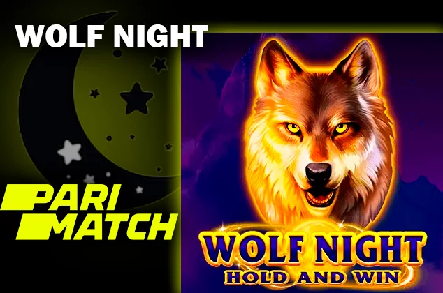 Wolf night game logo and Parimatch logo