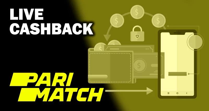 Visualization of cashback operation from user back to user at parimatch