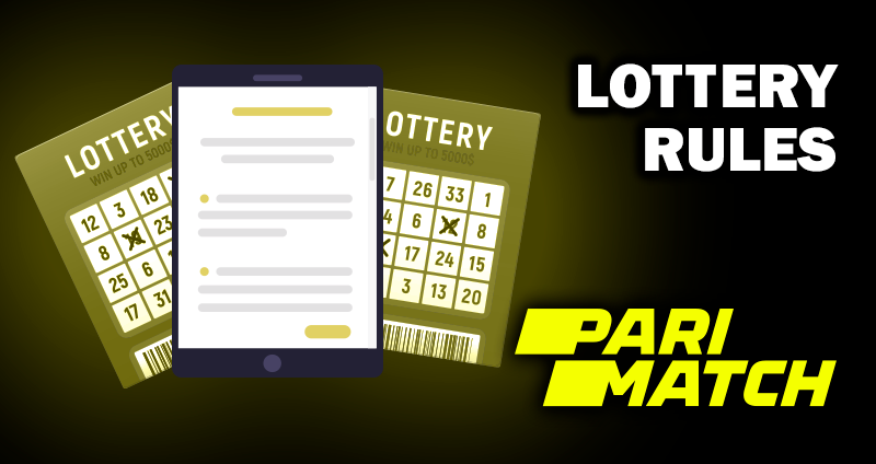 A tablet with roulette rules and two tickets next to the parimatch logo