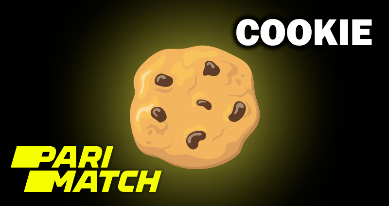 The cookies icon next to the parimatch logo