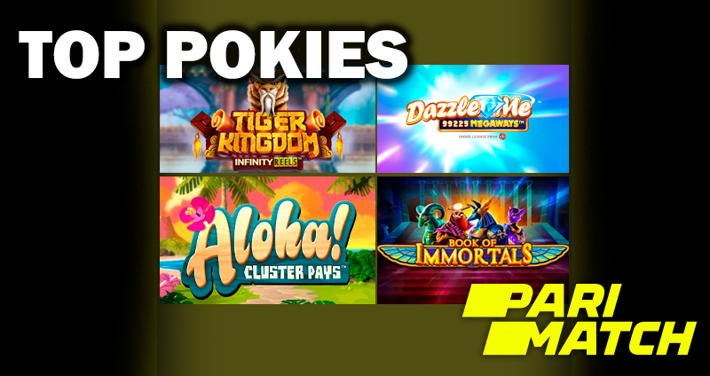 Icons of the most popular slots at parimatch