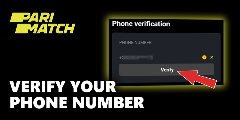 verify your phone number at Parimatch